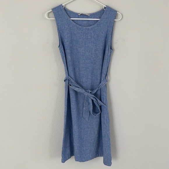 TU Women Linen Blend Minimalist Mini Dress - Picture 1 of 10